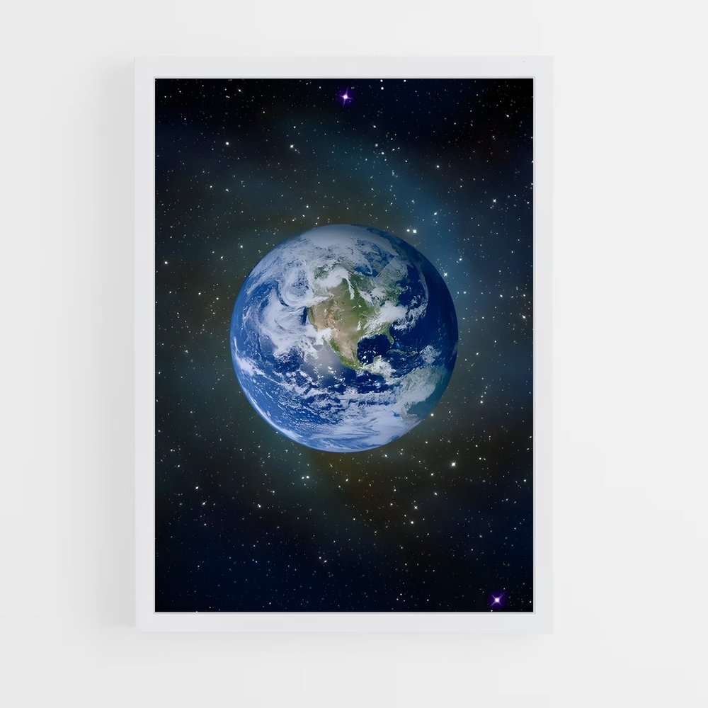 Poster Terre magnifique depuis l'espace – affiche Système solaire (vue 3)